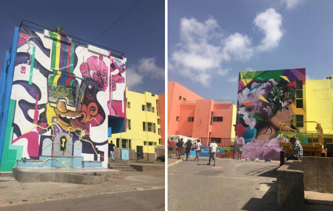 Photo de “Let’s colour”: Astral redessine les murs de l’Orphelinat de Sidi Bernoussi