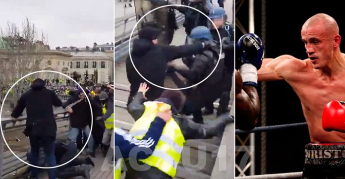 Photo de Gilets jaunes: Le «boxeur» qui a frappé des gendarmes a été identifié