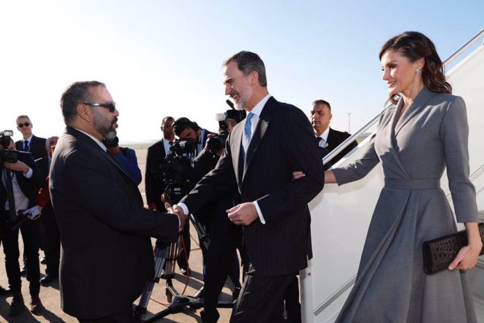 Photo de Arrivée du roi Felipe VI et de sa femme à Rabat