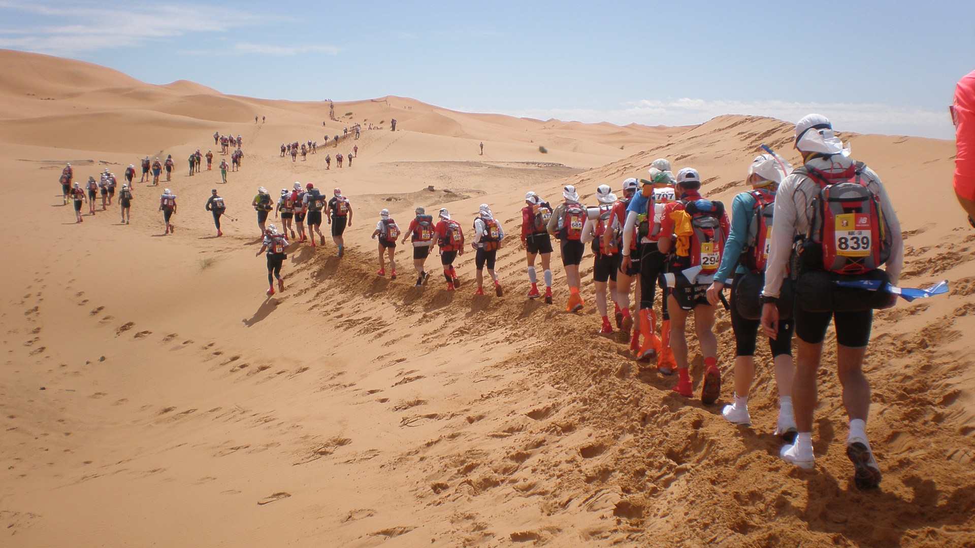 Photo de Le Marathon des sables dans les starting blocks