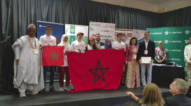 Photo de Olympiades panafricaines de mathématiques 2019. L’équipe marocaine rentre la tête haute
