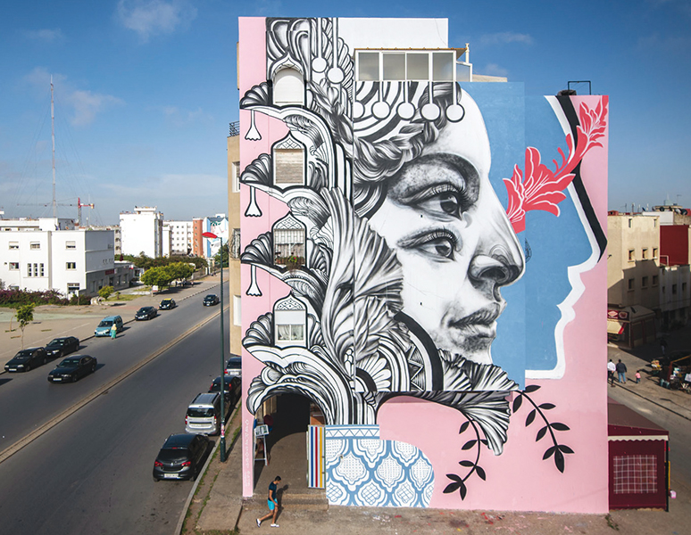 Photo de Jidar 2019. Quand l’art fait le mur à Rabat
