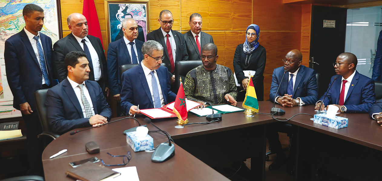 Photo de Maroc-Guinée. Une feuille de route de coopération dans la transformation minière