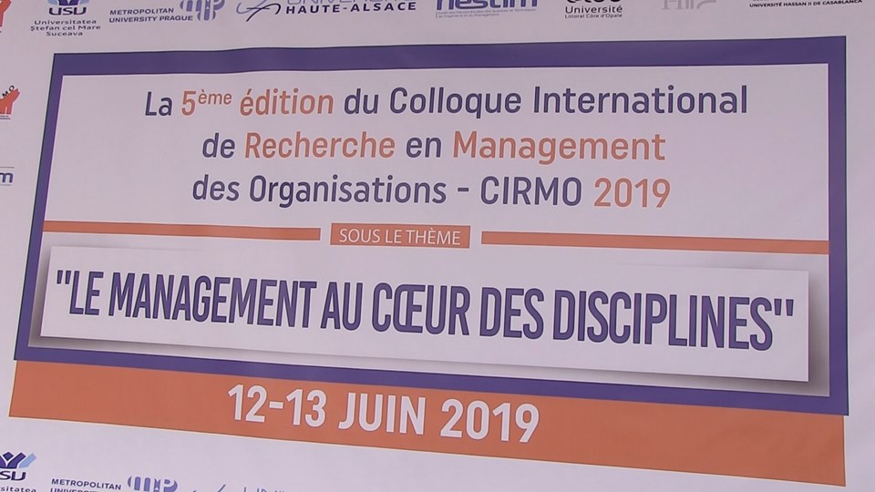 Photo de Vidéo. 5e édition du Colloque international de recherche en management des organisations – CIRMO 2019
