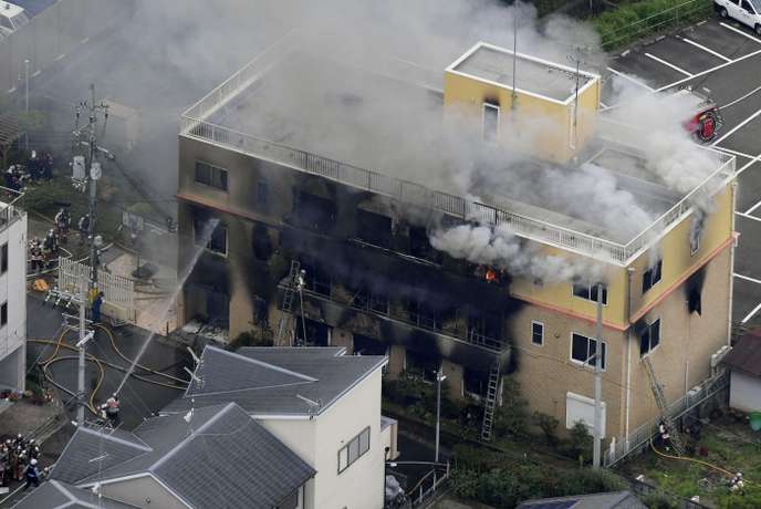 Photo de 24 morts dans l’incendie d’un studio d’animation à Kyoto