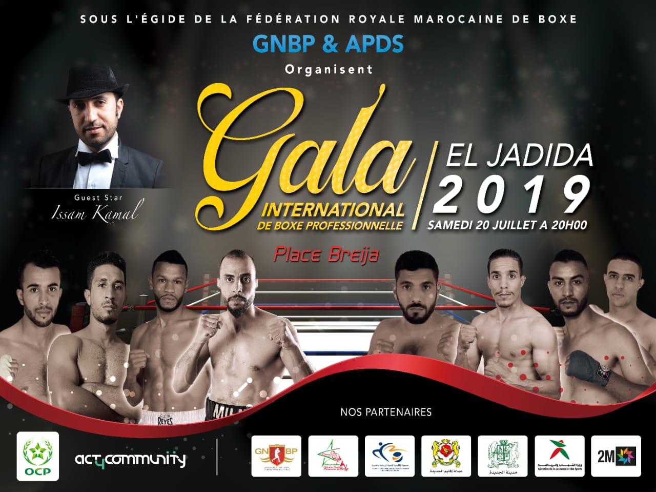 Photo de Tenue du gala international de boxe professionnelle à El Jadida