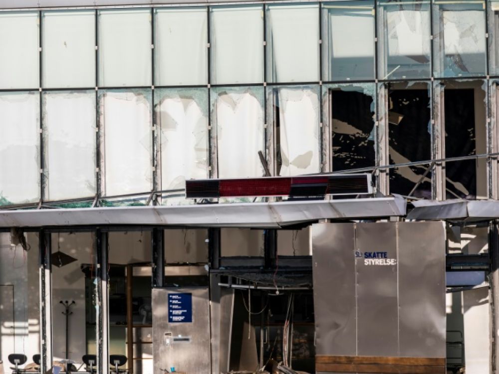 Photo de Explosion dans un bureau des impôts à Copenhague