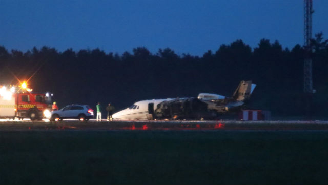 Photo de Le jet privé de P!nk prend feu