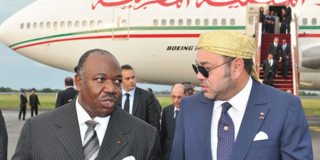 Photo de Mohammed VI au Gabon