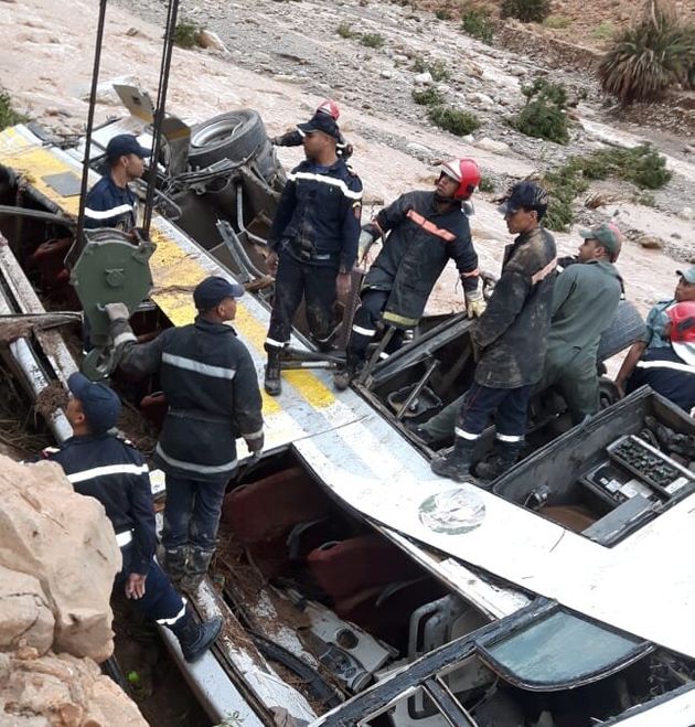 Photo de Renversement de l’autocar à Errachidia: Trois autres corps retrouvés