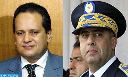Photo de Mansouri et Hammouchi en mission à Rome