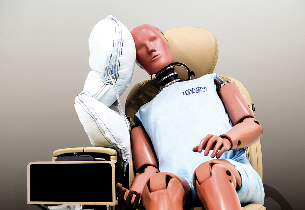 Photo de Un nouvel airbag central avant breveté par Hyundai Group