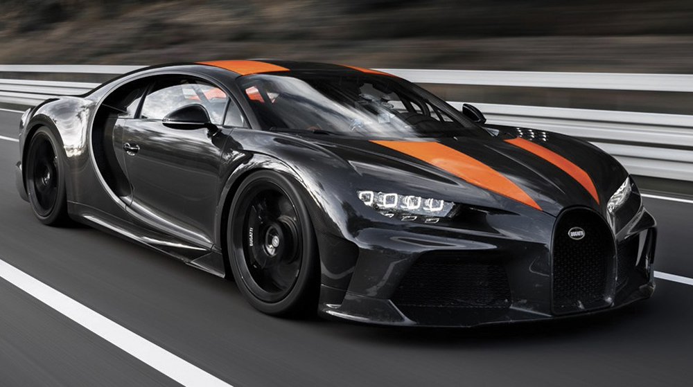 Photo de Bugatti Chiron. un nouveau record de vitesse