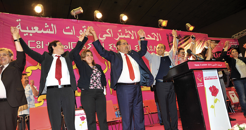 Photo de USFP. Lachgar tente de recoller les morceaux