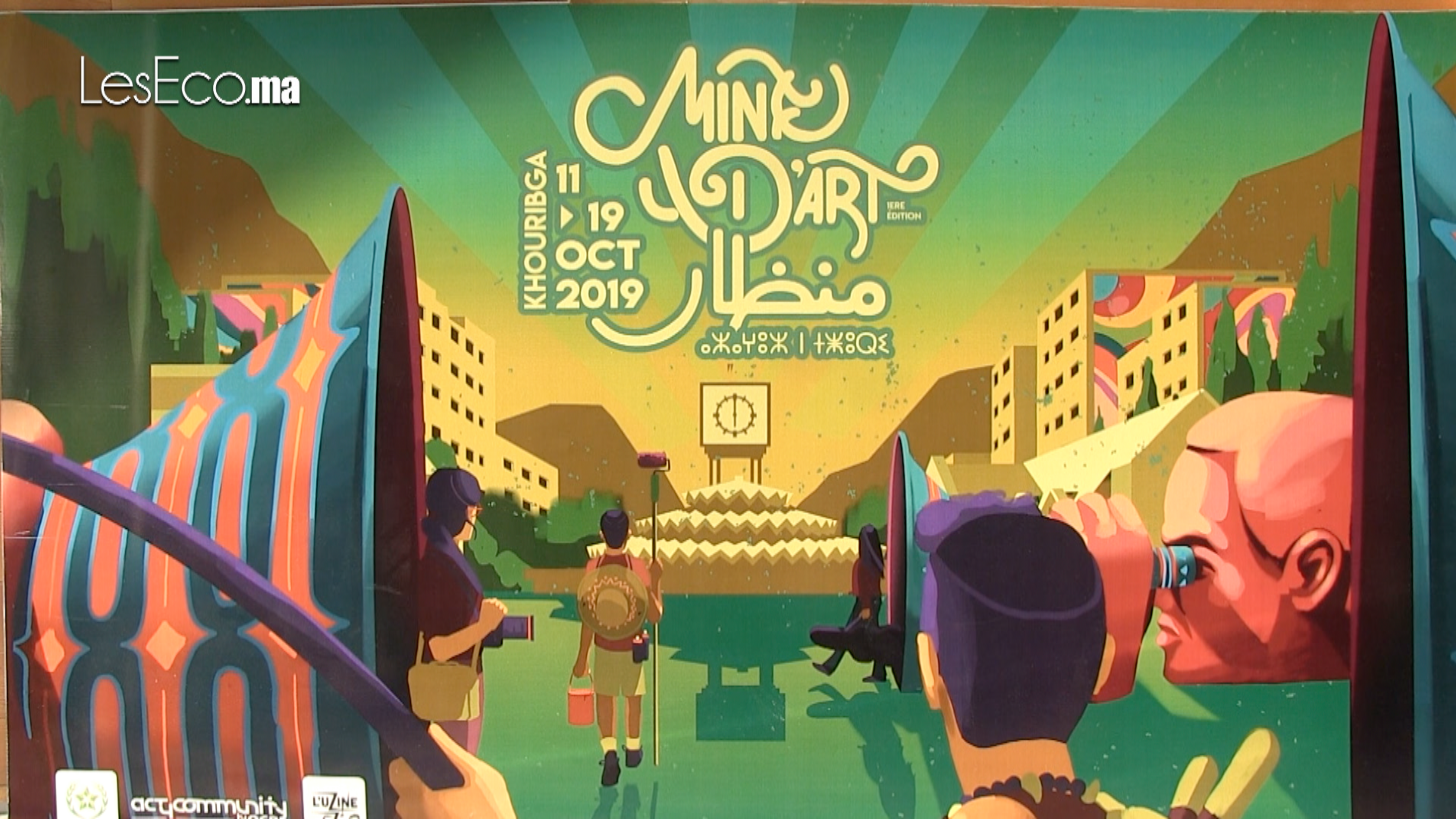Photo de Vidéo. Mine d’art de Khouribga, plus qu’un « simple » festival