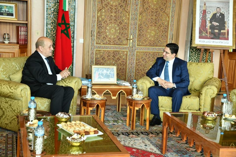 Photo de Bourita reçoit Jean-Yves Le Drian à Rabat