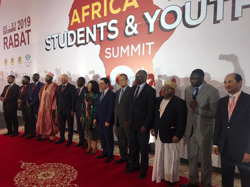 Photo de Inauguration du Sommet des étudiants africains en présence de ministres africains des Affaires étrangères