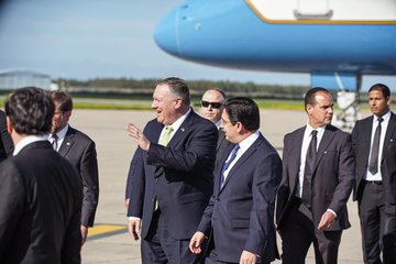 Photo de Maroc-USA: Pompeo est arrivé à Rabat