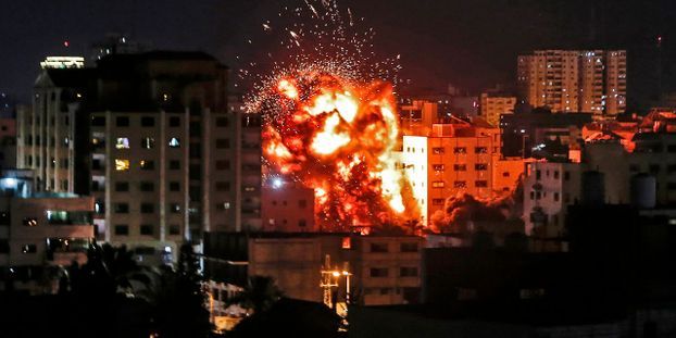 Photo de Trois roquettes tirées de Gaza sur Israël