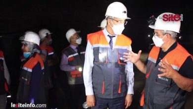 Photo de Aziz Rabbah visite la mine de sel de Mohammédia (VIDEO)