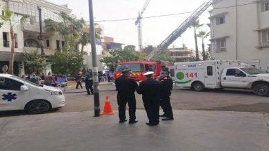 Photo de Casablanca : impressionnant incendie d’une clinique au centre-ville