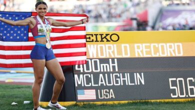 Photo de Athlétisme/400m haies: or et record du monde pour l’Américaine Sydney McLaughlin