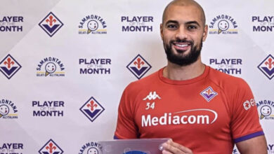 Photo de Serie A: Sofyan Amrabat désigné « joueur du mois » de son club