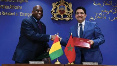 Photo de Commission mixte Maroc-Guinée : huit accords de coopération signés