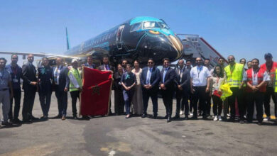 Photo de Farnborough international : escale spéciale du Embraer «Tech Eagle» 195 E2 à Casablanca