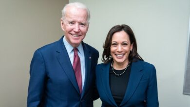 Photo de Présidentielle américaine. Kamala Harris célèbre une victoire économique avec Biden