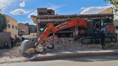 Photo de Oulad Tayeb : libération des espaces publics pour le tracé du busway