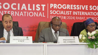 Photo de Réunion du Comité Afrique de l’Internationale Socialiste: le discours de Driss Lachgar